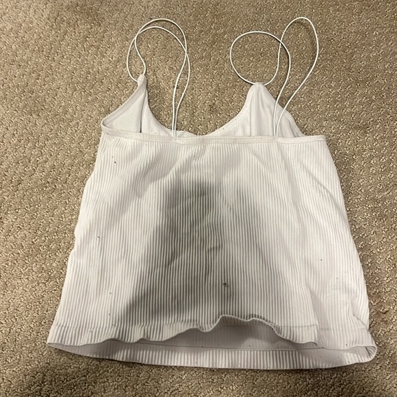 White thin strap tank top - Picture 2 of 2